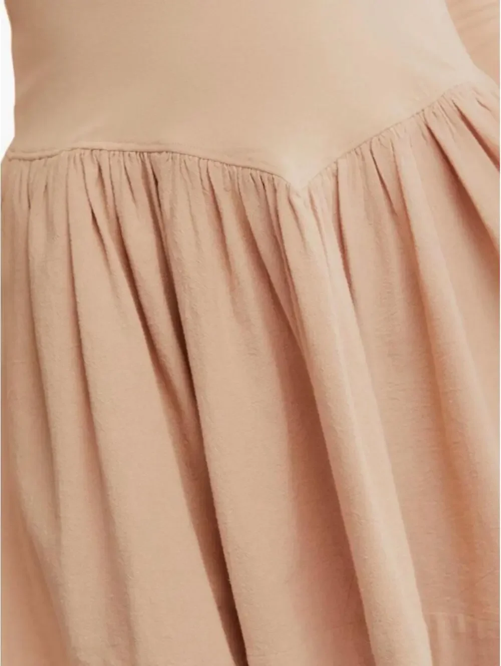 Free People Women's Tan and Cream Dress